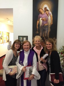 Pauline & her daughters w/Pastor Jen