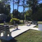 03.07.19 New benches in Memorial Garden